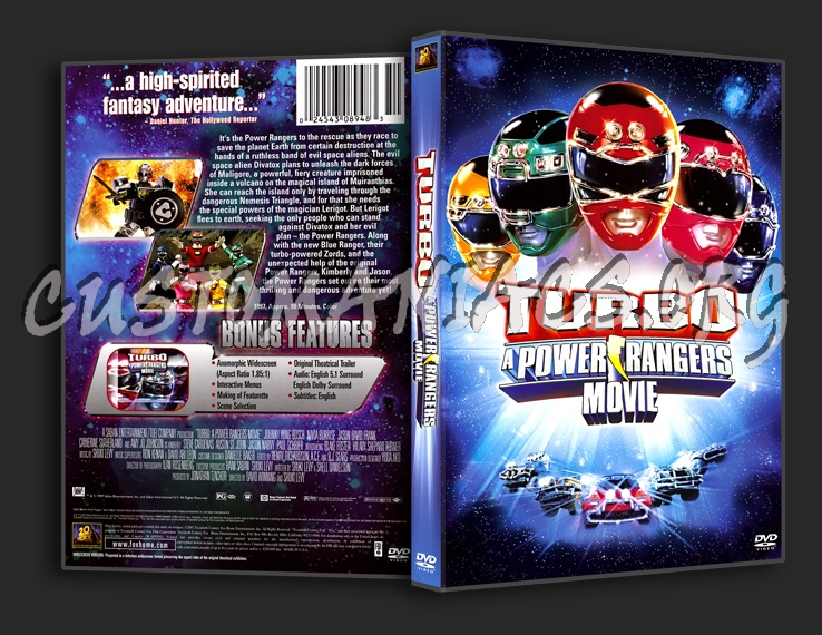 Turbo: A Power Rangers Movie dvd cover