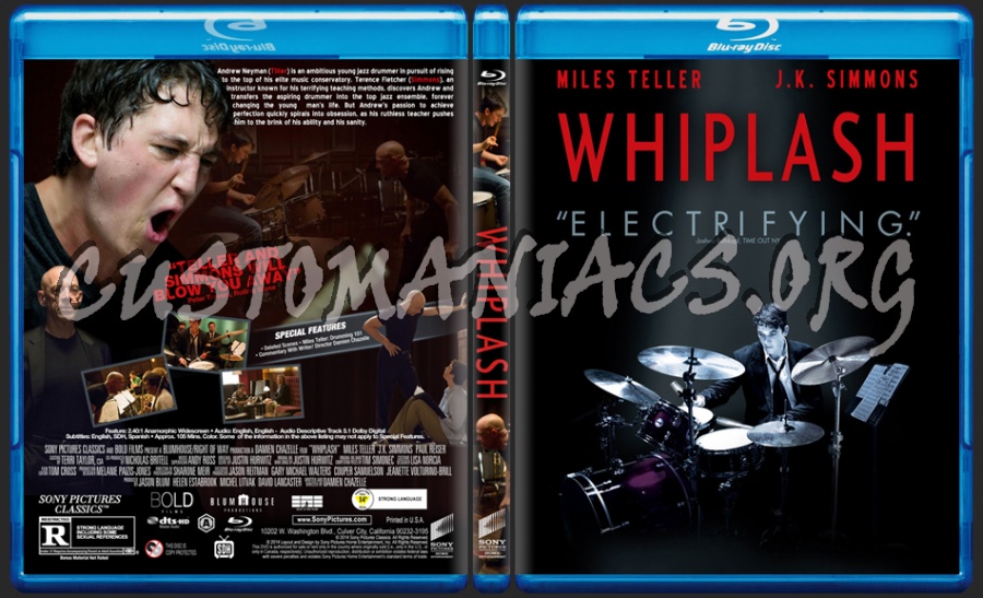 Whiplash (2014) dvd cover
