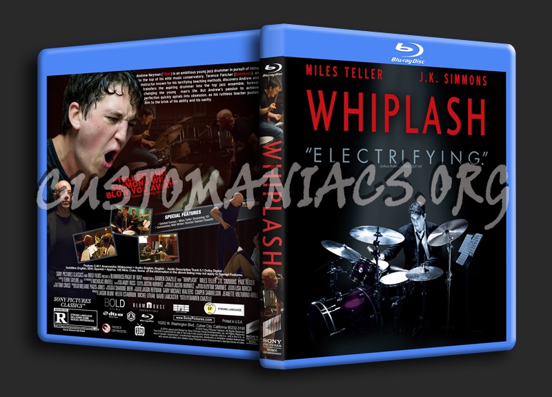 Whiplash (2014) dvd cover