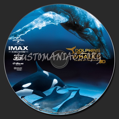 Dolphins and Whales Tribes of the Ocean 3D blu-ray label - DVD Covers ...