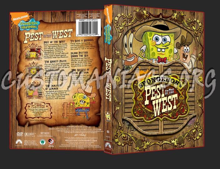 Spongebob Squarepants Pest of the West dvd cover