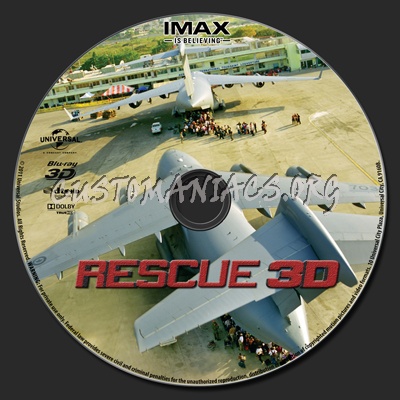 Rescue 3D blu-ray label