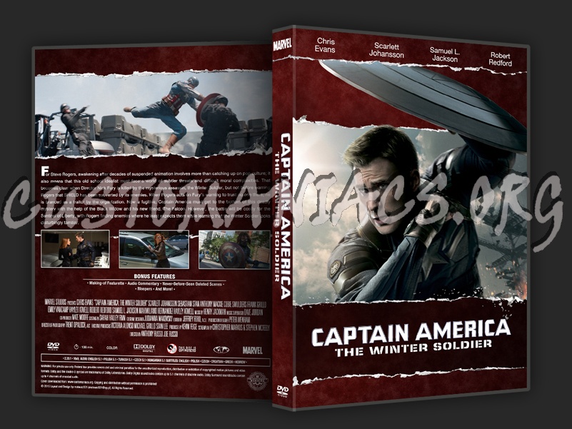 Captain America: The Winter Soldier dvd cover