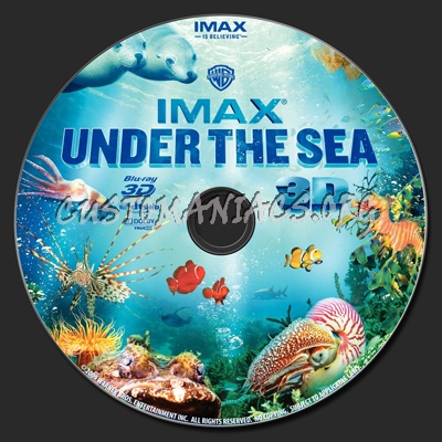IMAX Under The Sea 3D blu-ray label