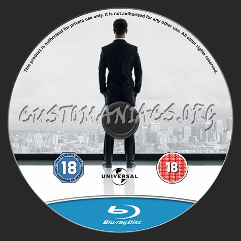 Fifty Shades of Grey blu-ray label