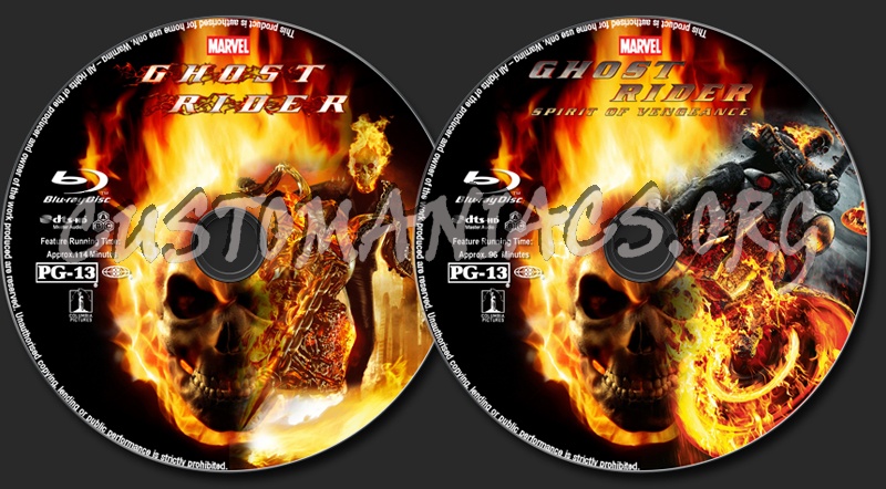 Ghost Rider Collection blu-ray label