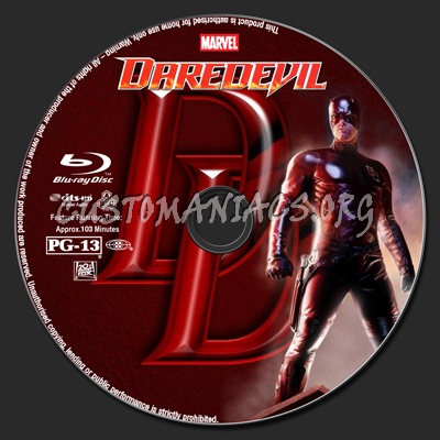 Daredevil blu-ray label