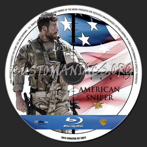 American Sniper blu-ray label