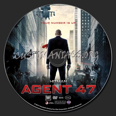 Hitman Agent 47 dvd label