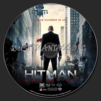 Hitman Agent 47 blu-ray label