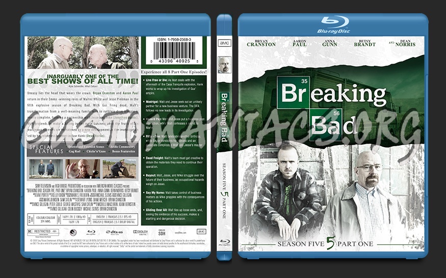 Breaking Bad Season 5, Part 1 blu-ray cover