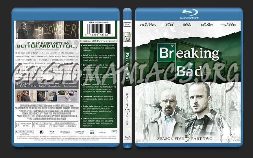 Breaking Bad Season 5, Part 2 blu-ray cover