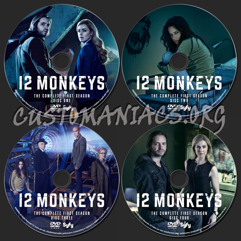 12 Monkeys Season One dvd label