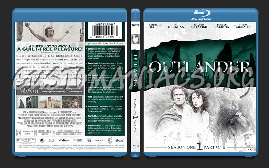 Outlander Season 1, Part 1 blu-ray cover
