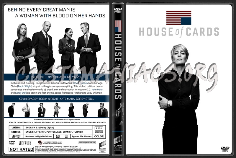 House of Cards (Seasons 1-3) dvd cover