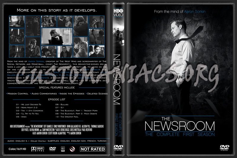 The Newsroom (Seasons 1-3) dvd cover