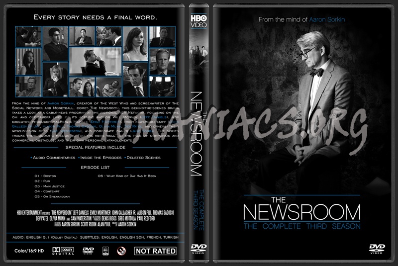 The Newsroom (Seasons 1-3) dvd cover