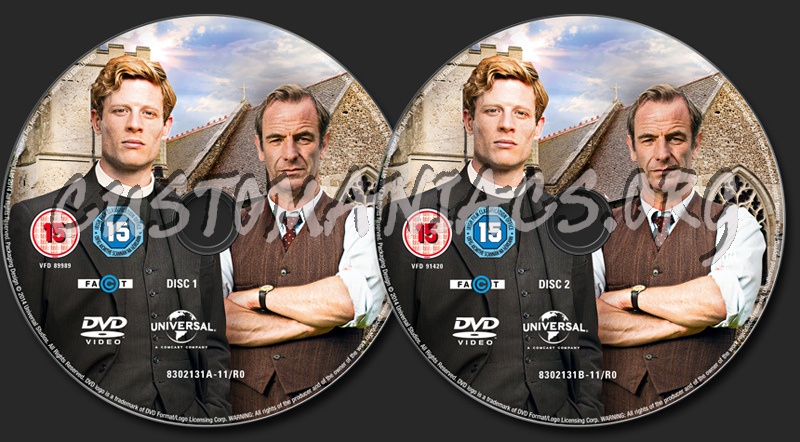 Grantchester Series 1 dvd label