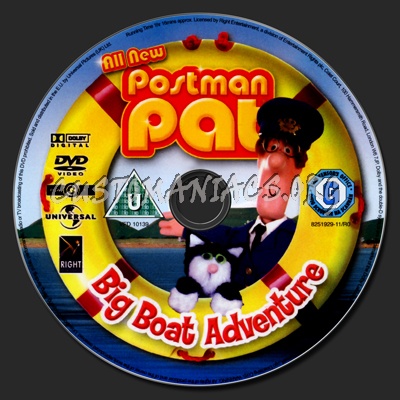 Postman Pat Big Boat Adventure dvd label