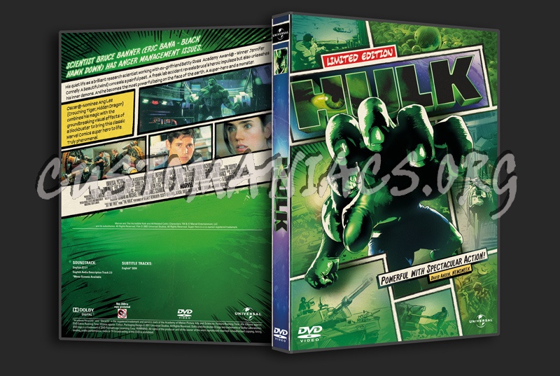 Hulk dvd cover