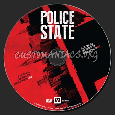 Police State (2016) dvd label