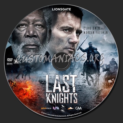 Last Knights dvd label