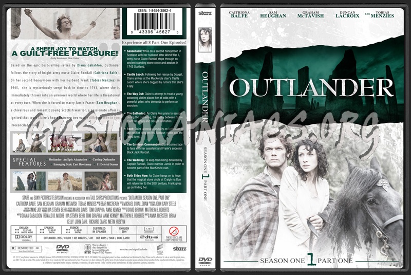 Outlander Season 1 Part 1 dvd cover