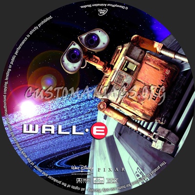 Wall E dvd label