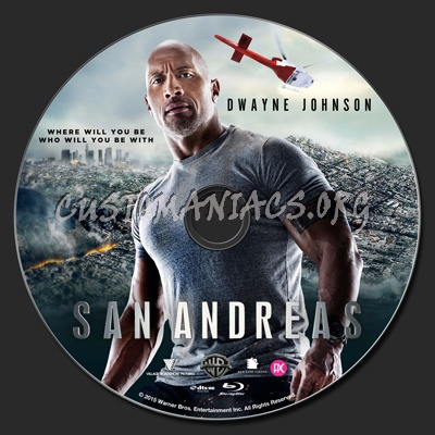 San Andreas blu-ray label