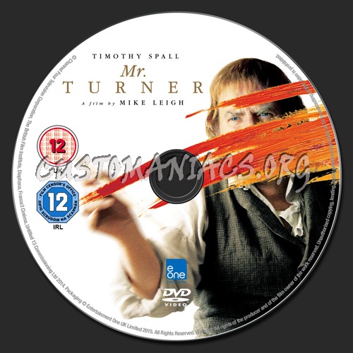 Mr. Turner dvd label