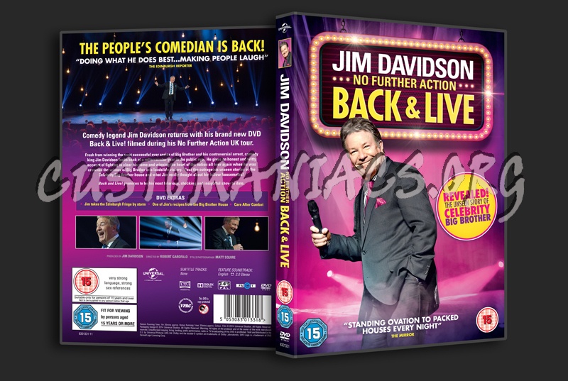 im Davidson No Further Action Back & Live dvd cover