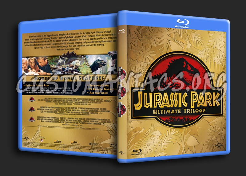 Jurassic Park Ultimate Trilogy blu-ray cover