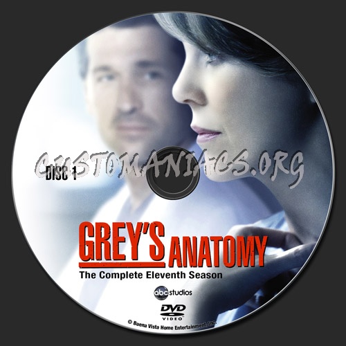 Grey's Anatomy - Season 11 dvd label