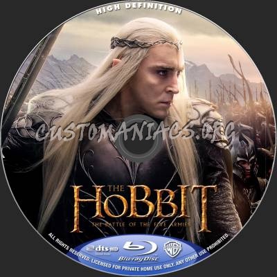 The Hobbit: Battle Of The Five Armies (2D+3D) blu-ray label