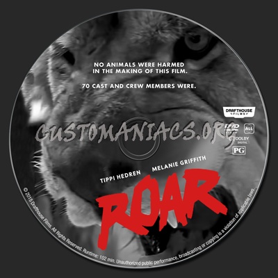 Roar dvd label