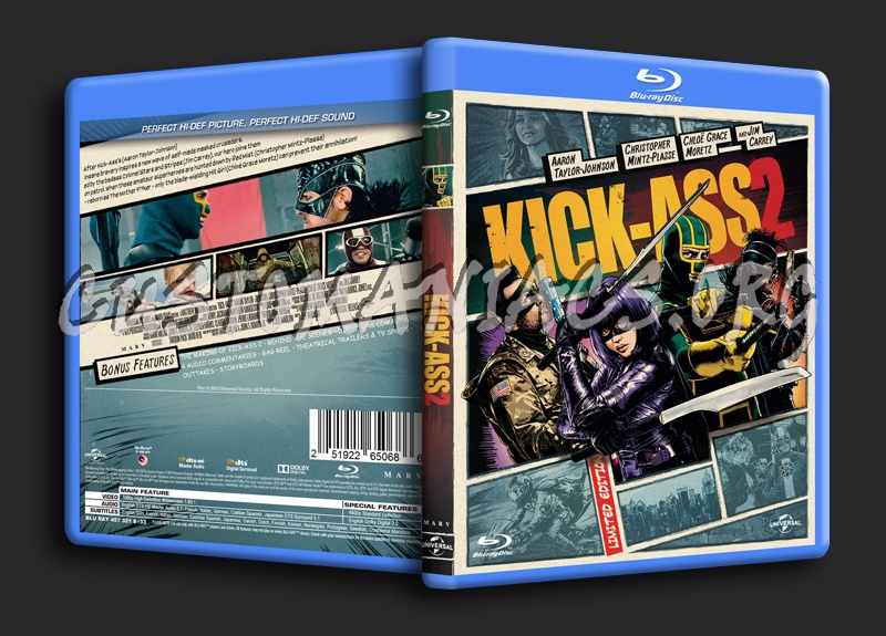 Kick-Ass 2 blu-ray cover