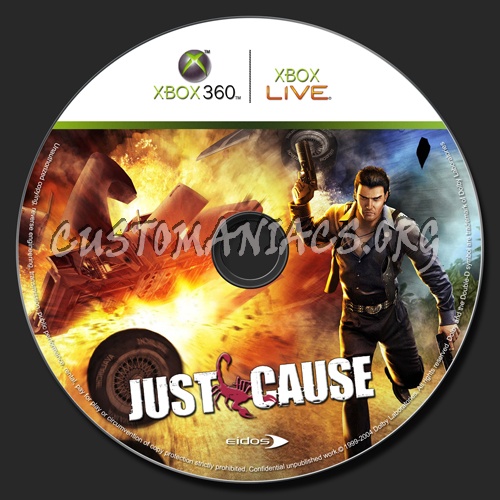 Just Cause dvd label