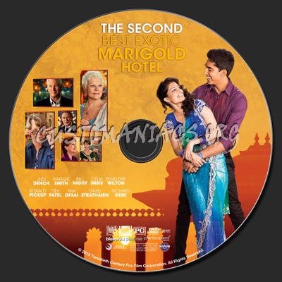 The Second Best Exotic Marigold Hotel dvd label