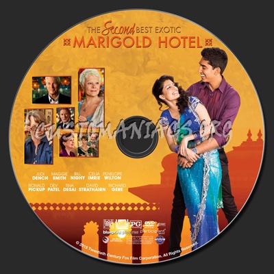 The Second Best Exotic Marigold Hotel dvd label