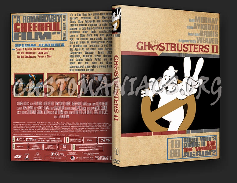 Ghostbusters II dvd cover