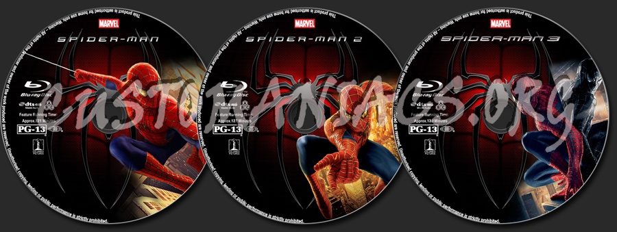 Spider-Man Collection blu-ray label