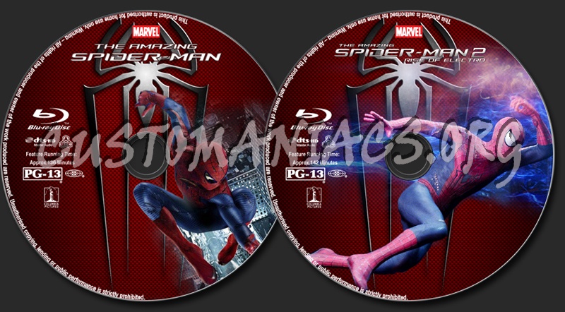 The Amazing Spider-Man Collection (2D+3D) blu-ray label