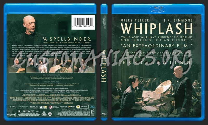 Whiplash blu-ray cover