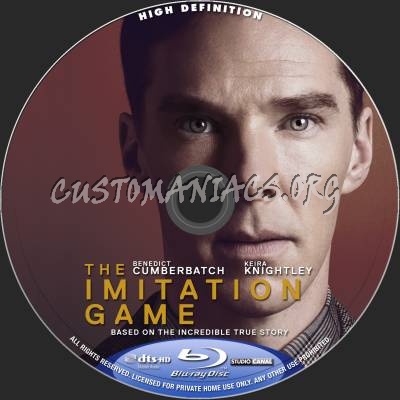 The Imitation Game blu-ray label