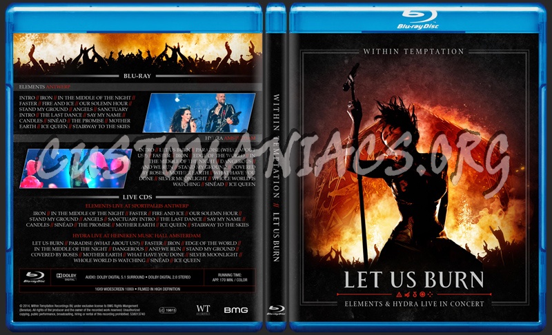 Within Temptation - Let us Burn (live) blu-ray cover