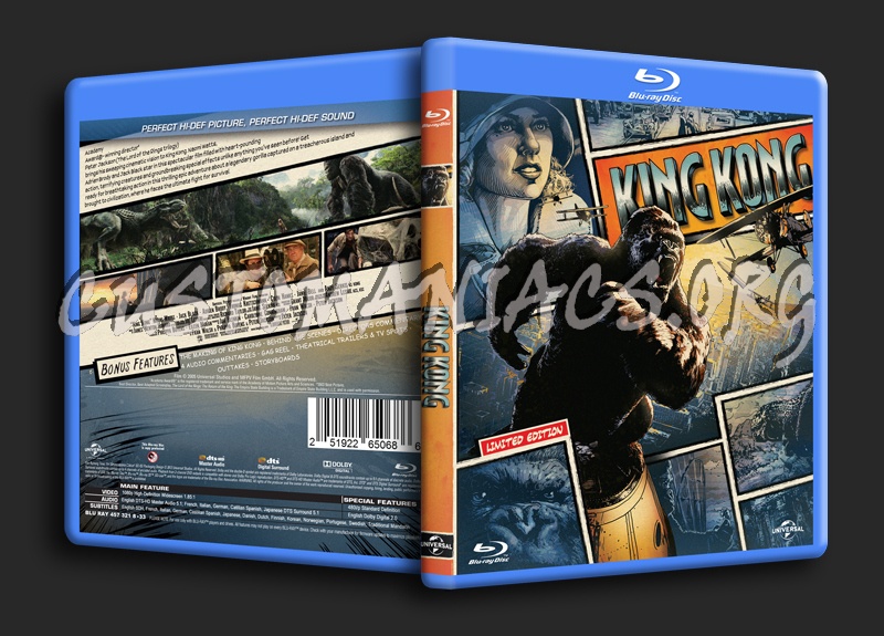 King Kong blu-ray cover