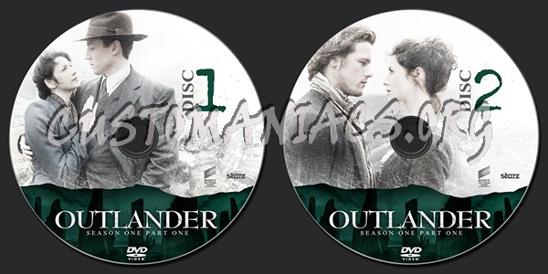 Outlander Season 1 Part 1 dvd label