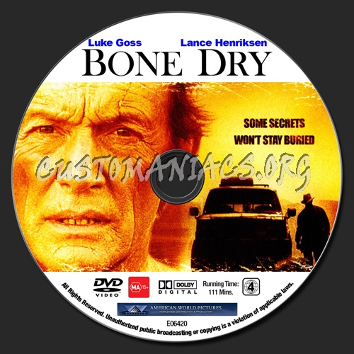 Bone Dry dvd label