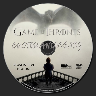 Game Of Thrones Season 5 dvd label