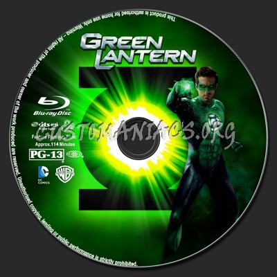 Green Lantern (2D+3D) blu-ray label